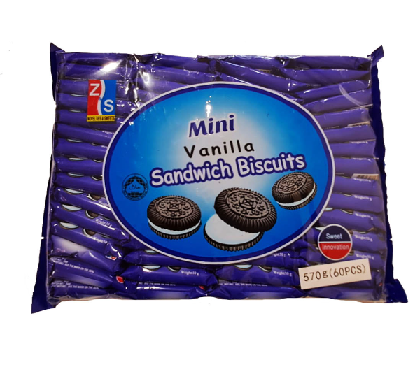 Mini Vanilla Sandwich Biscuit 60 pieces