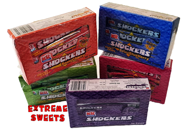 Shockers are available in 5 flavours.