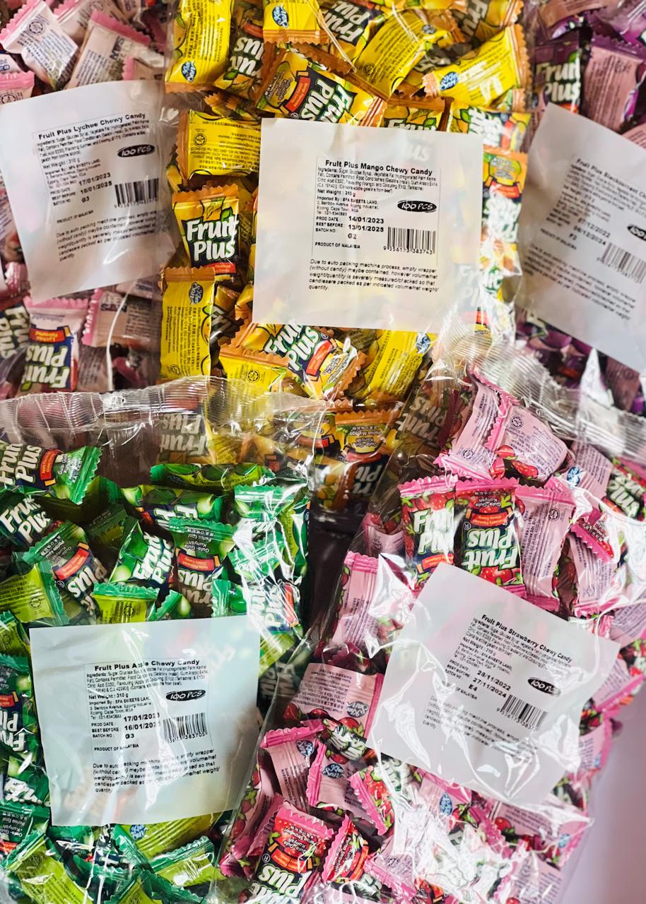 Fruit plus 100s assorted flavours Fruit plus 100s assorted flavours