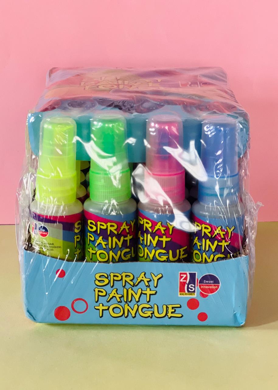 Spray paint tongue 30 in a tray Extreme Sweets